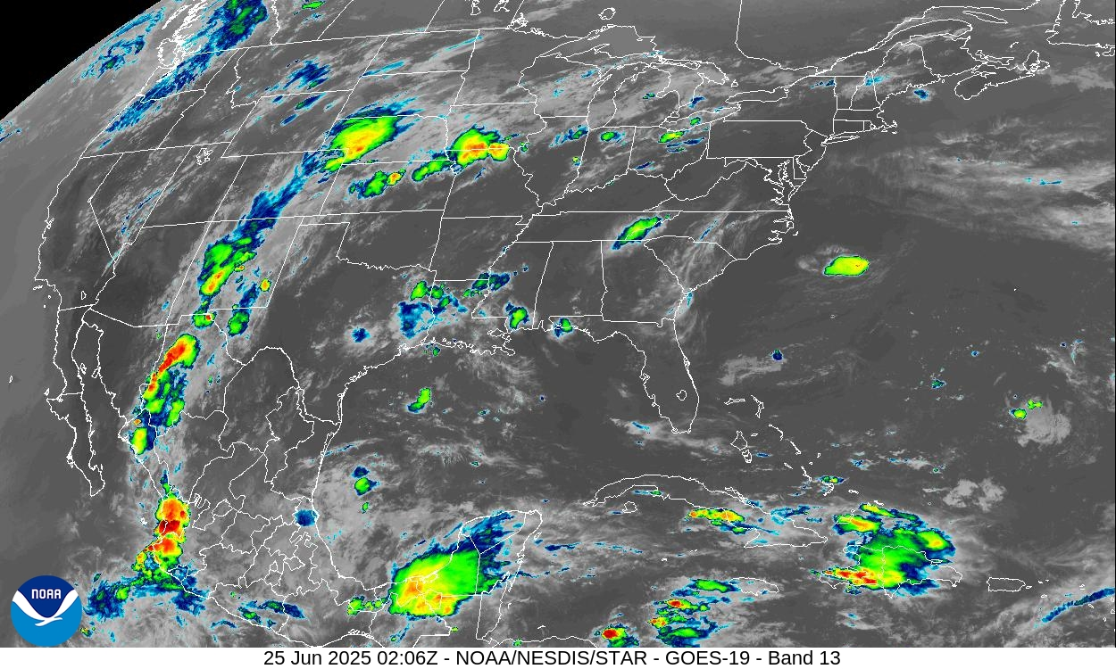 GOES 19 Clean IR (U.S.)