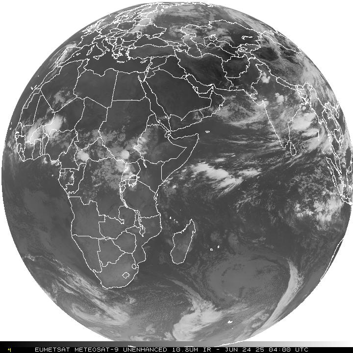 Indian Ocean IR Satellite