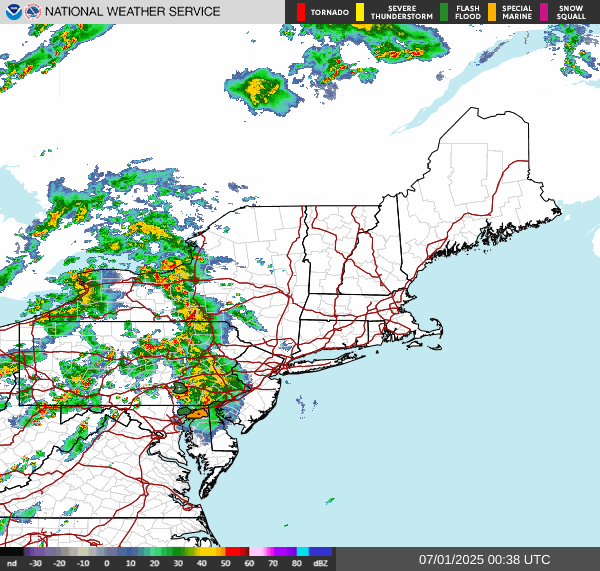 Radar Mosaic – Northeast U.S.