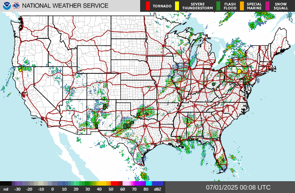 Radar Reflectivity – Continental U.S.