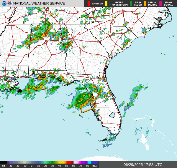 Radar Mosaic – Southeast U.S.