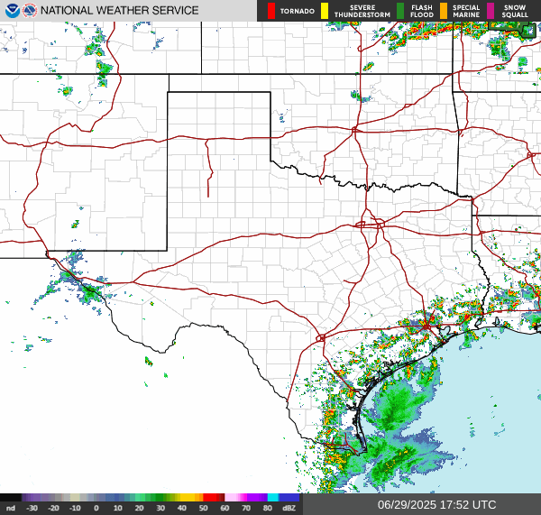 Radar Mosaic – Southern Plains