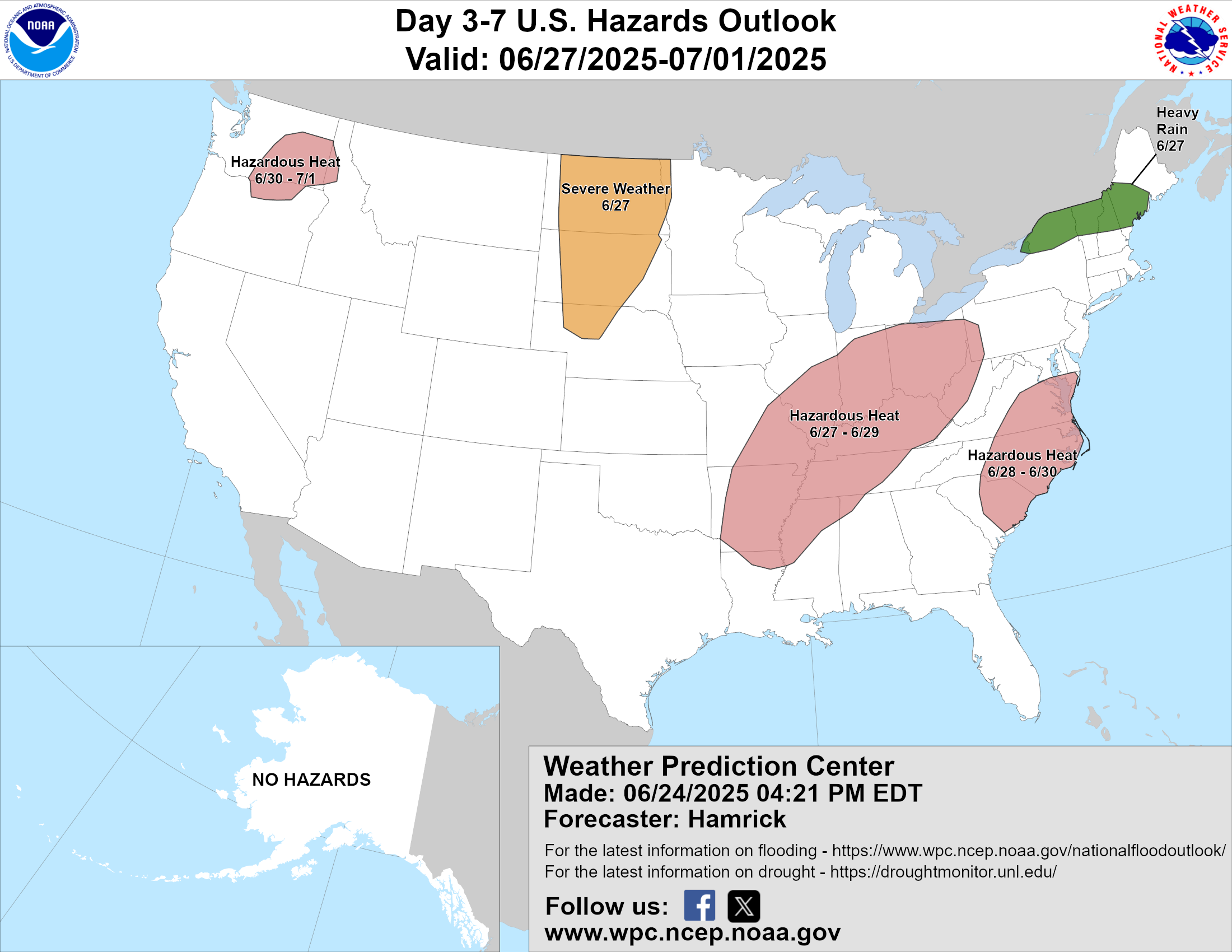 U.S. Hazards Threats Map